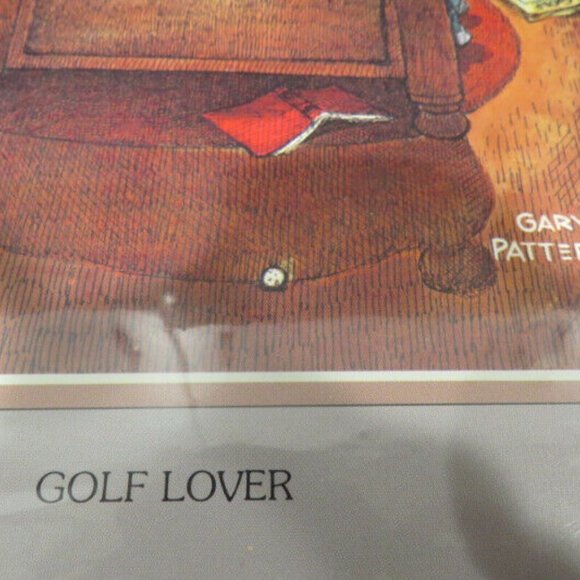 Vintage Gary Patterson The Golf Lover Print - Picture 4 of 4